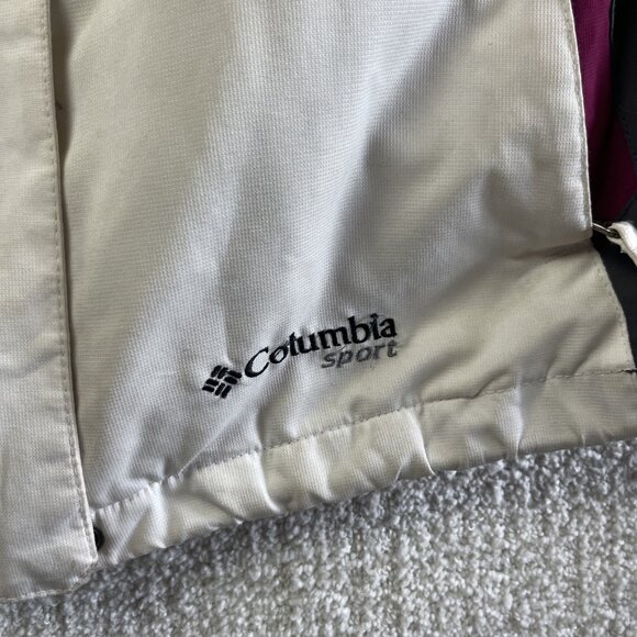 Columbia Sport Omni-Shield Jacket Interchange White Purple Ski  Wom Sz S Read** - Picture 14 of 16